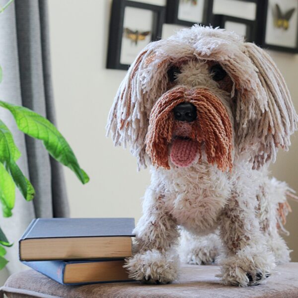 A bespoke and lovingly handcrafted keepsake crochet soft toy created from photographs of your beloved companion.