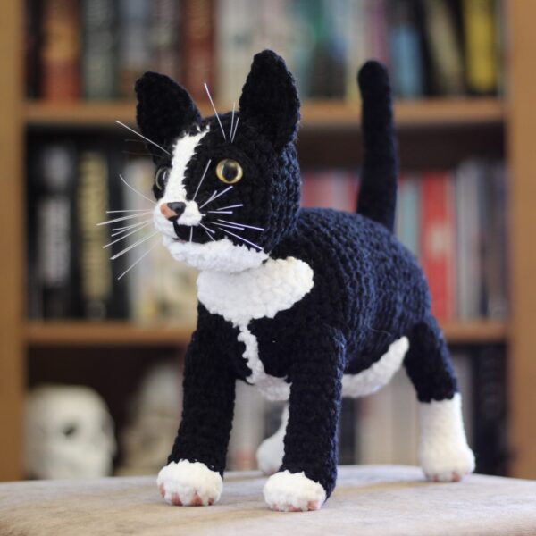 Treat yourself or loved one to a lovingly crocheted soft toy replica of your cat, created from your photographs.