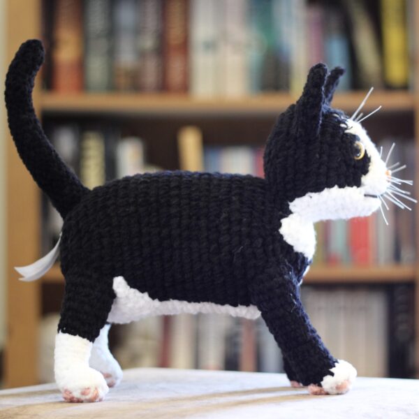 Treat yourself or loved one to a lovingly crocheted soft toy replica of your cat, created from your photographs.