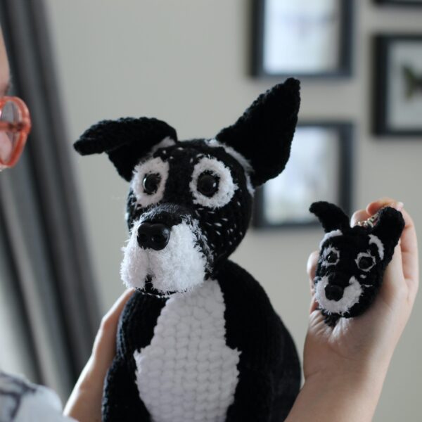 Treat yourself or loved one to a lovingly crocheted soft toy replica of your dog, created from your photographs.