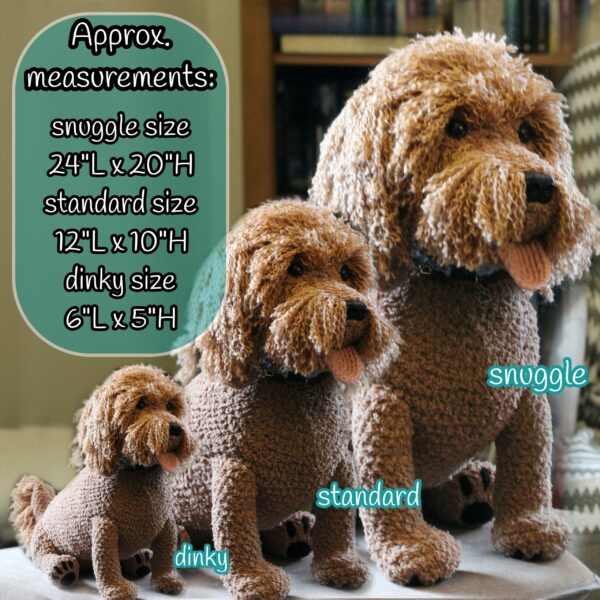 Treat yourself or loved one to a lovingly crocheted soft toy replica of your dog, created from your photographs.